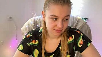 Horny amateur teen whore fingers wet virgin pussy begging for hard pounding