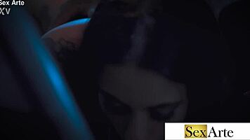 Latina housewife meets lover for sensual motel blowjob session