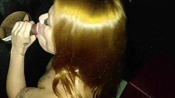 Brazilian Sucks Stranger Cock Gloryhole While Cuckold Boyfriend Films POV