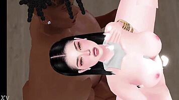 Petite asian slut stuffed full by massive bbc