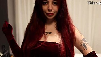 jessica rabbit cosplay goth girlfriend tongue licks bodybuilder missionary