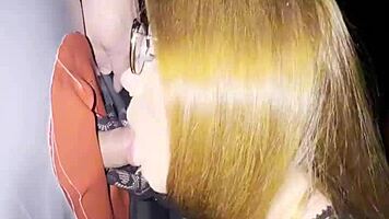 i sucked a huge cock in the gloryhole booth and he blasted my throat!