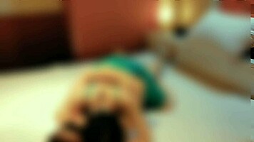 sexy japanese wife in green lingerie rides and doggystyle homemade