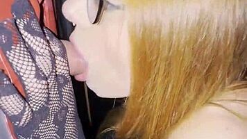 i sucked a huge cock in the gloryhole booth and he blasted my throat!