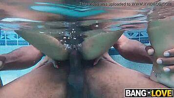 clara trinity dives into serene underwater embrace