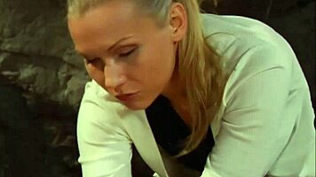 Intense Lesbian BDSM Slave Unpacked From Czech Suitcase