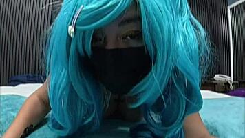 Pretty latina mom in kitchen cosplay eagerly awaits your help uploading more amateur videos