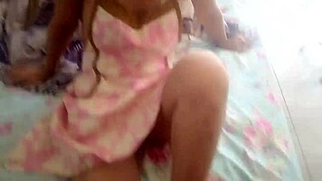 gardener spots peruvian maid's panties and pounds her hard on balcony