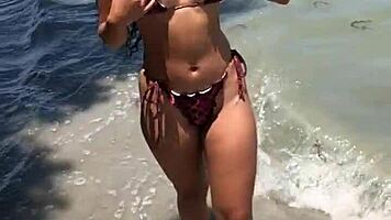 cute young ebony babe poses outdoors in public