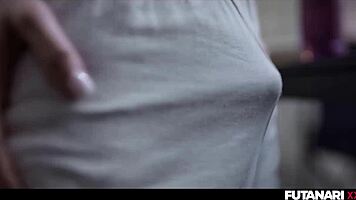 Teen futa grows cock to pound big boobs milf hard