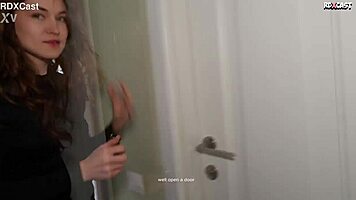 Eva Tender Begs for Rough Anal After Casting and Squirts Hard