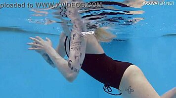 finnish mimi cica strips naked by pool for you