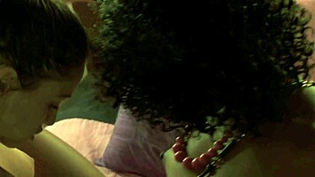 my black girlfriend licks me in hot interracial play