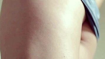 indo girl huge ass tries satin lingerie while masturbating