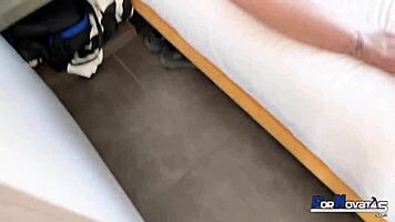 horny spanish redhead milf sucks víctor bloom's monster cock at home