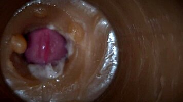 babe screams in ecstasy as huge cock pumps her fetish pussy full of sloppy creampie closeup