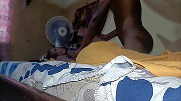 African beauty's huge ass gets filled deep during intense anal workout session