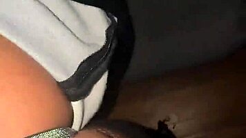 Picked up ebony wife for husband to pound her wet pussy good