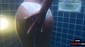 thai teen gf rides big cock european bf poolside amateur hardcore