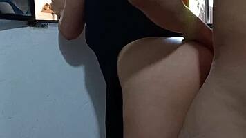 Holy shit! Relentlessly assfucking my hot married neighbor's tight forbidden big ass!