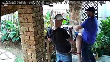 your cuckold buddy begs me to doggystyle fuck his petite slut wife while he jerks furiously