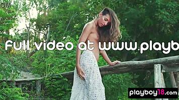 slender ukrainian sveta l kenya strips naked outdoors petite beauty posing