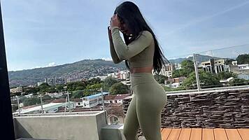 Nearly Caught Fucking Latina Penthouse Public