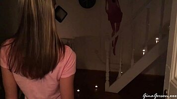 trick or treat skinny teen in bdsm play?