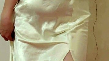 Indo Brunette Solo Masturbates Fat Ass in Miniskirt Dripping Wet Pussy