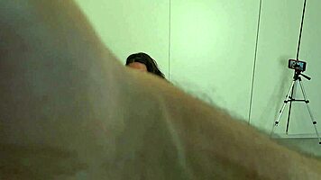 Blindfolded Husband Pranked Mid-Fuck By Hidden Friend