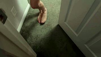 hot threeway fuck with brunette and blonde girlfriends pov action