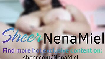 Young Latina Slips Thong Off Teasing Juicy Feet