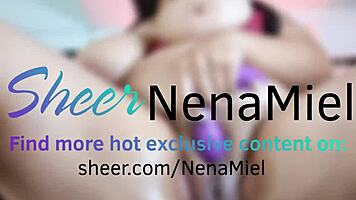 Young Latina Slips Thong Off Teasing Juicy Feet