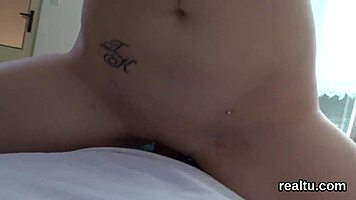 stunning european teen seduced in shop strips for hardcore pov anal monster ride