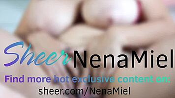 Young Latina Slips Thong Off Teasing Juicy Feet