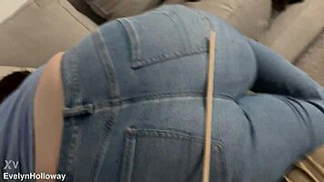 i crave the sharp cane strikes on my big ass through tight jeans stinging so deliciously