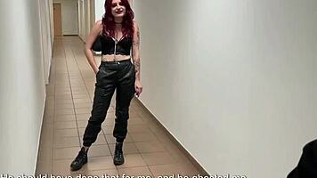 Cheating as French goth in corridor toilet for those tickets feels so dirty!