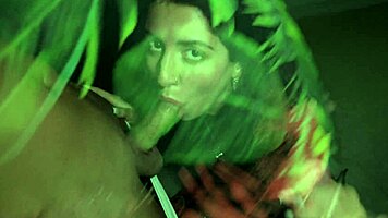 unfaithful slut creams pussy after double creampie in front of humiliated cuckold.