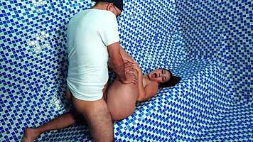 Young Colombian Latina Babe Fucks Stranger In Public Sauna