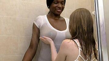 Interracial Wet Tits Overflow with Passionate Desire
