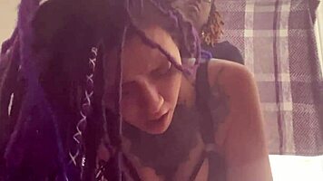 Emo girl submits to massive black cock domination lesson