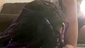 Emo girl submits to massive black cock domination lesson