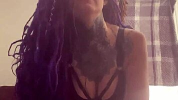 Emo girl submits to massive black cock domination lesson