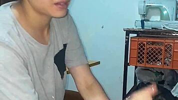 Friend Joins Dick Sucking for Steamy Hot Trio