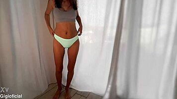 18yo petite italian opens ass wide... bum your dick in here now!