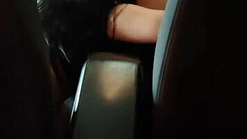 Petite French Babe Bent Over For Deep Doggystyle In Car