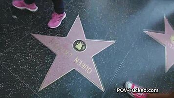 blonde teen spinner cocks on vacation