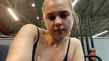 Horny Gym Girl Squirts from Extreme Monster Cock Pounding