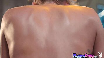 natalie mae the smoking hot boxer babe strips for steamy big tit nude workout