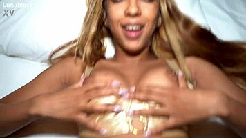 A monster cock bigger than her destroys luna black's tight pussy in homemade amateur destruction